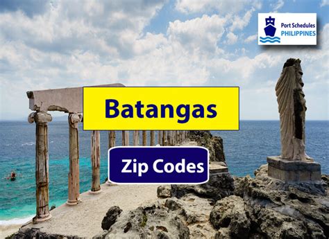 nasugbu zip code|The Postal Codes of Batangas Province.